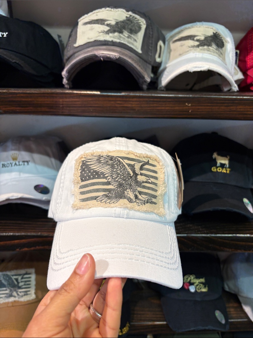 White Eagle Patch Baseball Cap